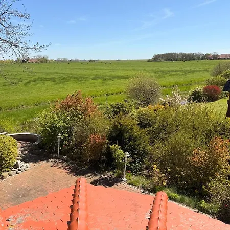 Neues Feriendomizil Deichblick - Nordseeurlaub Mit Balkon Und Garten Im Idyllischen דירה