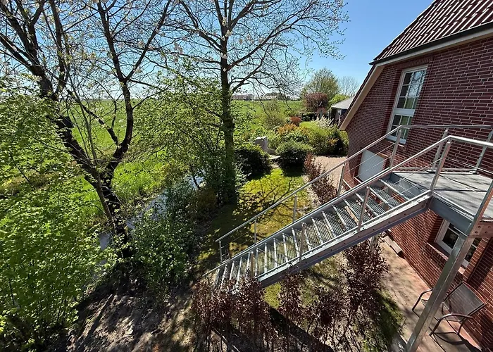 Διαμέρισμα Ferienwohnung Deichblick - Nordseeurlaub In Hochwertiger 140Qm Fewo Mit Garten Im Idyllischen Butjadingen